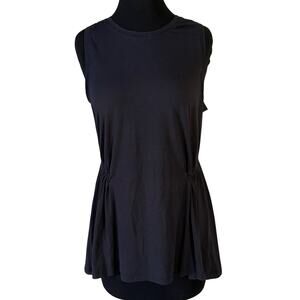 Athleta Black Cinched Waist Tank Top Size L